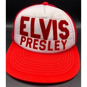 RARE 1960s 1970s Elvis Presley Hat Baseball Cap Snapback King Graceland TCB EP